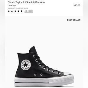 Chuck Taylor All Star Lift Platform Leather shoes